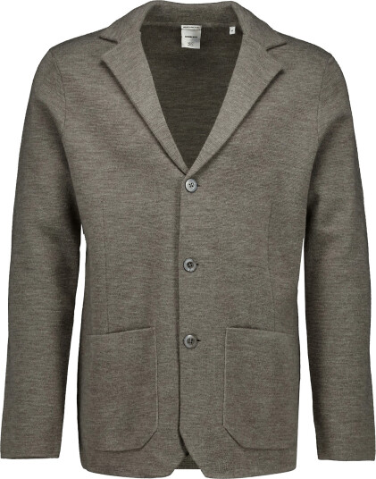 Lindbergh Black 1927: Merino Blend Knitted Blazer Beige XXXL