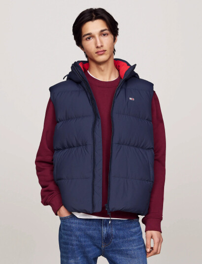 Tommy Jeans Tjm Essential Down Vest Ext - Blue - M