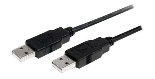 StarTech USB 2.0 A-A Kabel 2m Svart - USB-kabel for M/M tilkobling