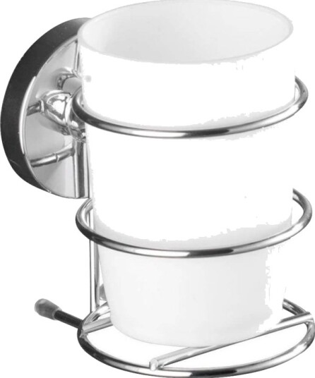 Wenko Tannbørstekopp Milazzo Vacuum Loc Kromstål Wenko