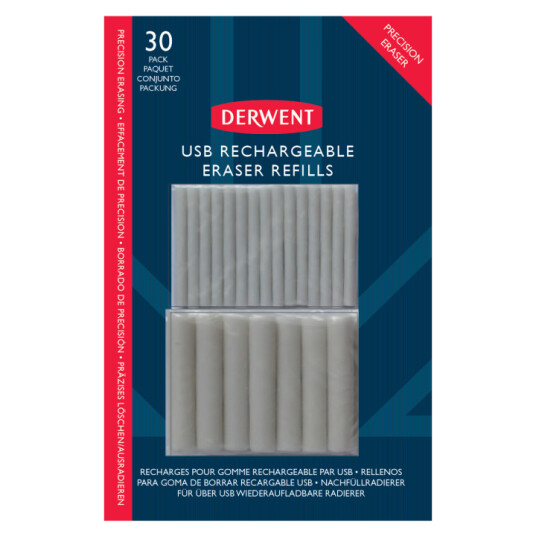 Derwent Refill USB Elektrisk Viskelær 30-pakke
