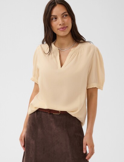 Saint Tropez Brittasz Ss Blouse Cream S