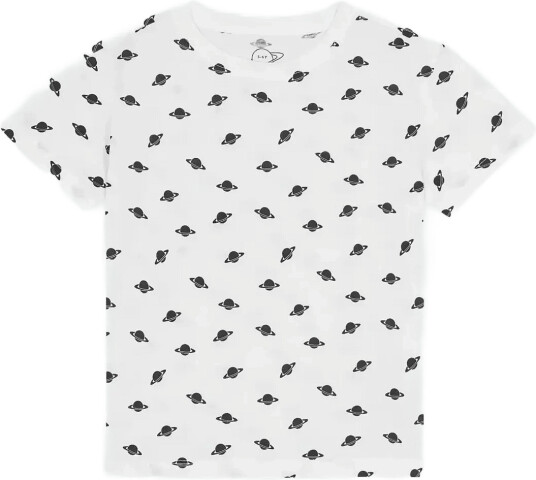 Planet Nusa Pluto1 Tee White 122 128 Planet Nusa Pluto1 Tee White 122 128
