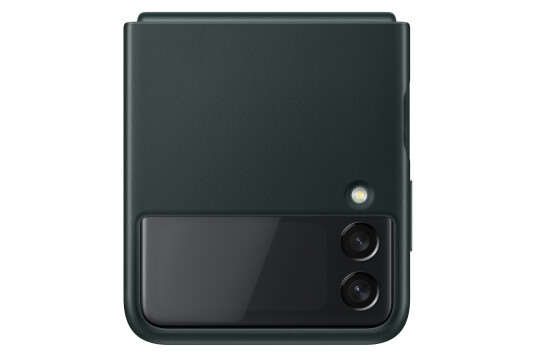 Samsung Galaxy Z Flip3 Leather Cover, Green