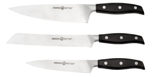 Anders Petter Stenfors sett med kniver 3 deler