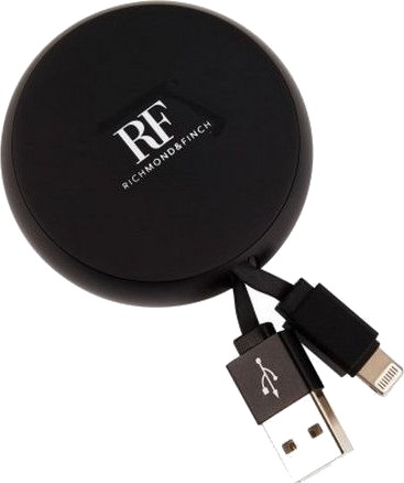 Usb-Kabel Richmond & Finch Usb-A 0,9 M Svart 64975-Uniw