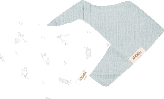 Mumin Moomin Bandana Smekker 2 Pakning Blue One Size