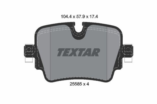 Bremseklosser TEXTAR 2558501