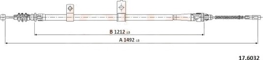 Tautrekk, håndbremse COFLE 17.6032