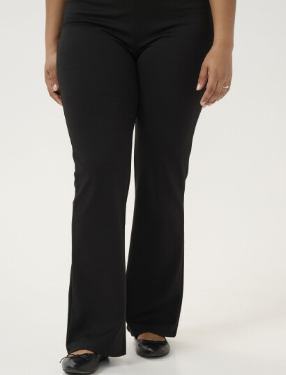 Kaffe Curve Kcjenna Flared Leggings - Black - S Kaffe Curve Kcjenna Flared Leggings - Black - S