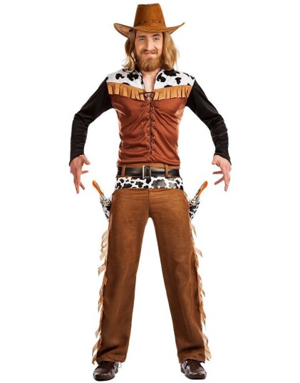 Boland Brun Cowboy Kostyme til Mann Strl M/L Boland Brun Cowboy Kostyme til Mann Strl M/L
