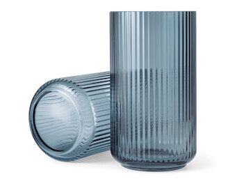 Lyngby Vase Midnight Blue Munnblåst Glass H 31 cm