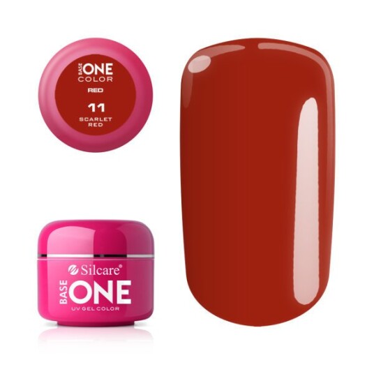 Base one Farge Scarlet rød 5g UV gel Base one Farge Scarlet rød 5g UV gel