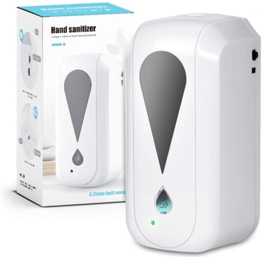 Dispenser for hånddesinfeksjon, Hvit Dispenser for hånddesinfeksjon, Hvit