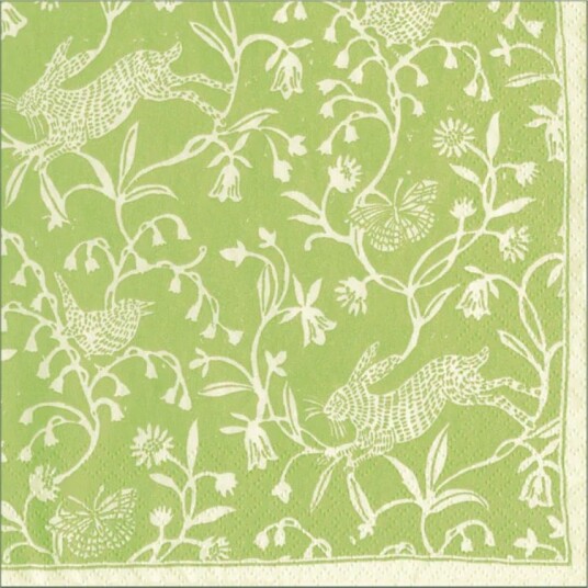 Servietter Hedgerow Moss Green kaffe