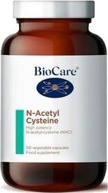 Biocare N Acetyl Cysteine NAC 500mg 90 vegetabilske kapsler 1 stk.