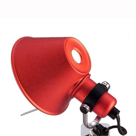 Artemide Tolomeo Micro Pinza Vegglampe Klemme Rød