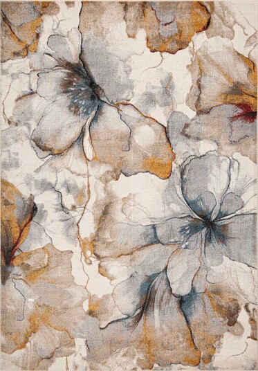 Teppe Yelvi 100x150 cm - Beige/oransje