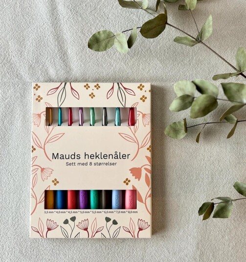 Mauds Heklenåler Sett 8 stk 3.5-8 mm