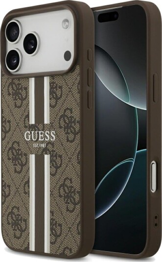 Guess 4G MagSafe Mobildeksel for iPhone 17 Pro Max - Brun Guess 4G MagSafe Mobildeksel for iPhone 17 Pro Max - Brun