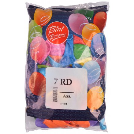 Bini Balloons Bini Balloons Ballonger Ass farger Ø21cm 100 stk