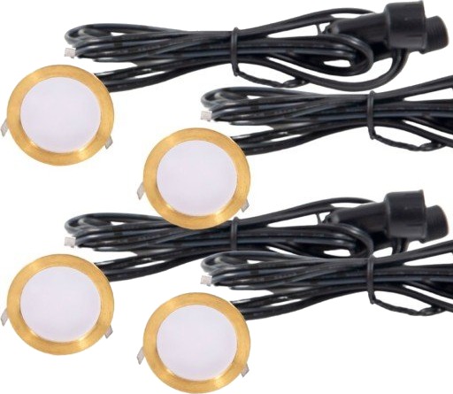 Light By Juhl Cosmos innfelt spotlight messing 4 pk