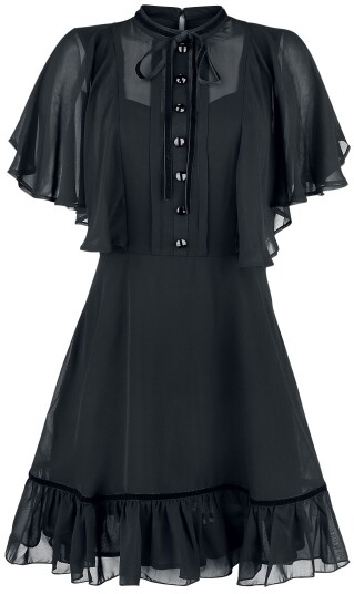 Hell Bunny Goth Kort kjole Imperia Kjole XS til 4XL Damer svart