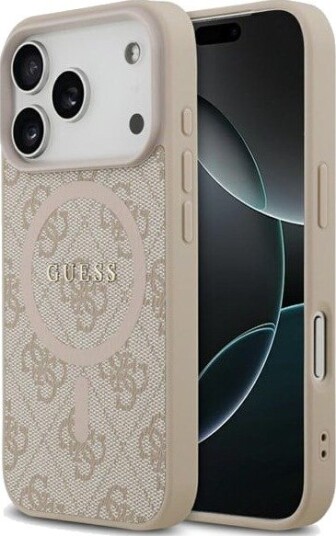 GUESS 4G Ring Classic Logo MagSafe Case for iPhone 17 Pro - Pink
