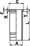 Sylinderhylse KOLBENSCHMIDT 89399110