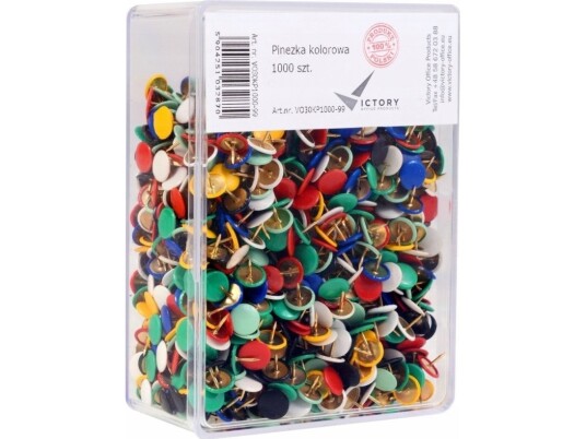 Victory Office Product Victory Office Product Victory Office Pins Mix Of Farger 1000 Stk. Plastikk Boks Victory Office Product Victory Office Product Victory Office Pins Mix Of Farger 1000 Stk. Plastikk Boks