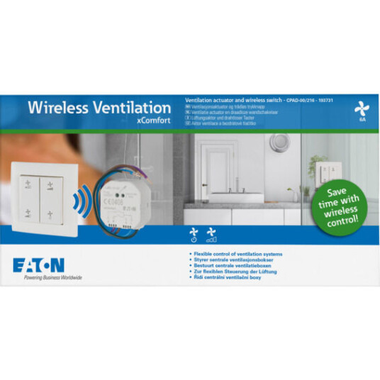 xComfort Wireless Ventilation Startpakke CPAD-00/216 - 4560764