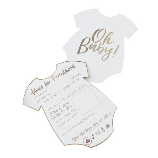 Ginger Ray Baby Shower Kort Advice For Parenthood - 10-pakning