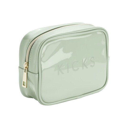 Small Boxy Make Up Bag Green Small Boxy Make Up Bag Green