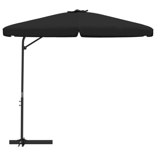 vidaXL Parasoll med stålstang 300 cm svart