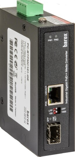 Barox Mediekonverter Poe For 10/100/1000Basetx Pc-Btpmc101-Ge Barox Mediekonverter Poe For 10/100/1000Basetx Pc-Btpmc101-Ge