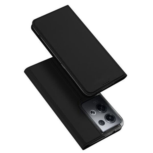 Dux Ducis Dux Ducis Skin Pro-Deksel Til Oppo Reno 8 Pro-Deksel Med Klaff Kort Lommebokstativ Sort