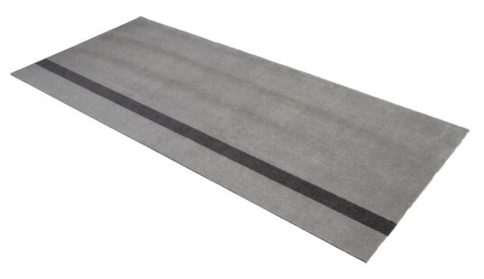 Tica Copenhagen Gulvmatte Stripe LysGrå-Grå 90x200cm