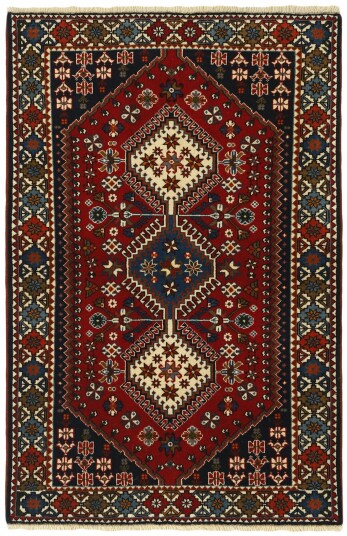 Håndknyttet. Opphav: Persia Yalameh Teppe 102x153