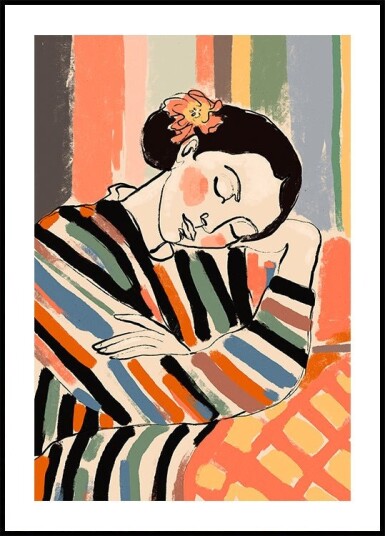 Striped Serenity Plakat Plakat / 30x40cm Striped Serenity Plakat Plakat / 30x40cm