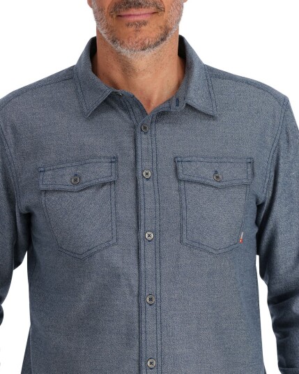 Simms Shoal Flannel Shirt Midnight Simms Shoal Flannel Shirt Midnight