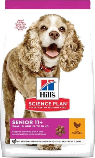 Hill's Science Plan Hundemat Senior 11+ Tørrfôr med Kylling for Små Raser 1,5 kg Hill's Science Plan Hundemat Senior 11+ Tørrfôr med Kylling for Små Raser 1,5 kg