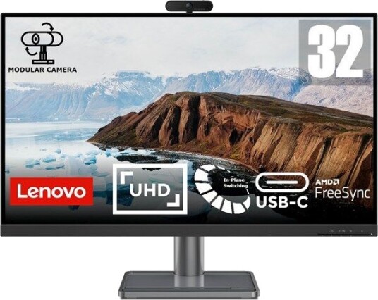 Lenovo 31.5" L32P-30 4K IPS Skjerm med USB-C og Høyttalere Lenovo 31.5" L32P-30 4K IPS Skjerm med USB-C og Høyttalere