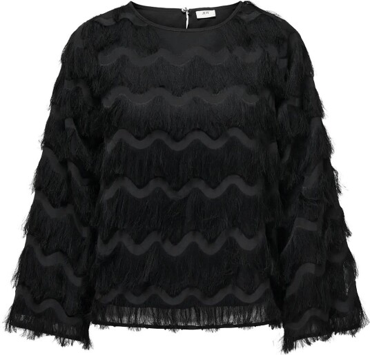 JDY Jdykesha L/S Top Wvn BLACK L JDY Jdykesha L/S Top Wvn BLACK L