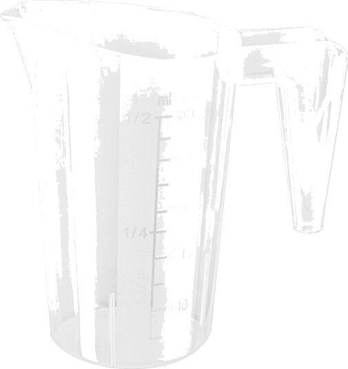 PULSIVA Målebeger med måleskala; 0.5 l; Hvit
