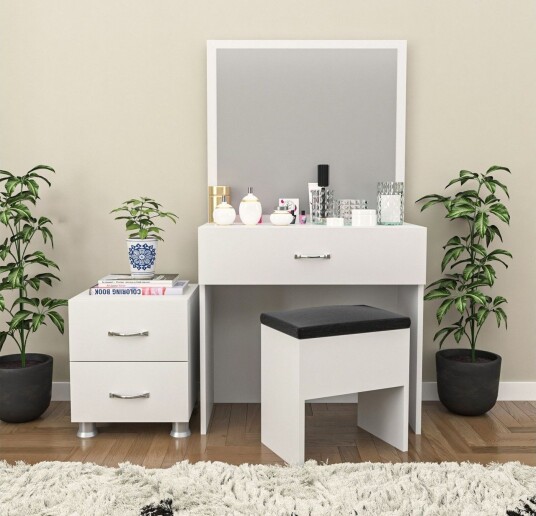 Make-up Table Hvit - Hvit