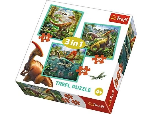 Trefl Puzzle 3In1 The Amazing World Of Dinosaurs Gxp-645298