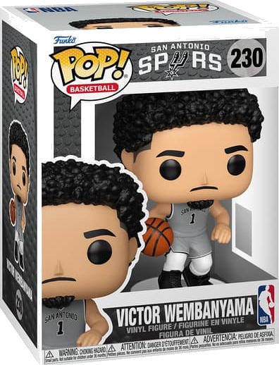 Funko POP! NBA Spurs Victor Wembanyama figur med ball