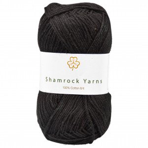 Shamrock Yarns 100% Bomull 8/4 Garn 01 Sort Shamrock Yarns 100% Bomull 8/4 Garn 01 Sort