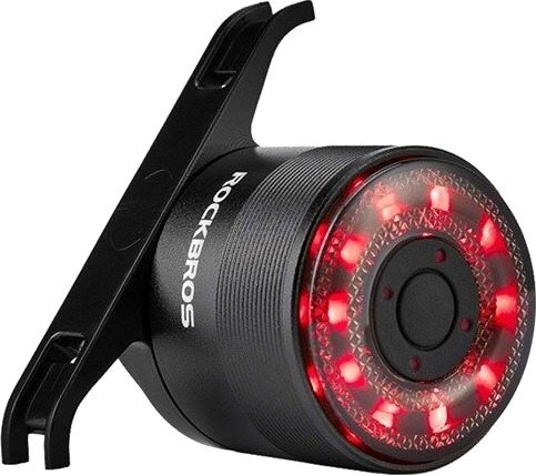 Rockbros Q1 Rear Bike Light 7 Color LED + USB-C - USB-A Cable - Black Rockbros Q1 Rear Bike Light 7 Color LED + USB-C - USB-A Cable - Black