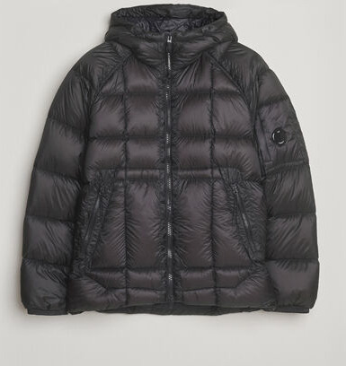 C.P. Company DD Shell Padded Hood Jacket Black